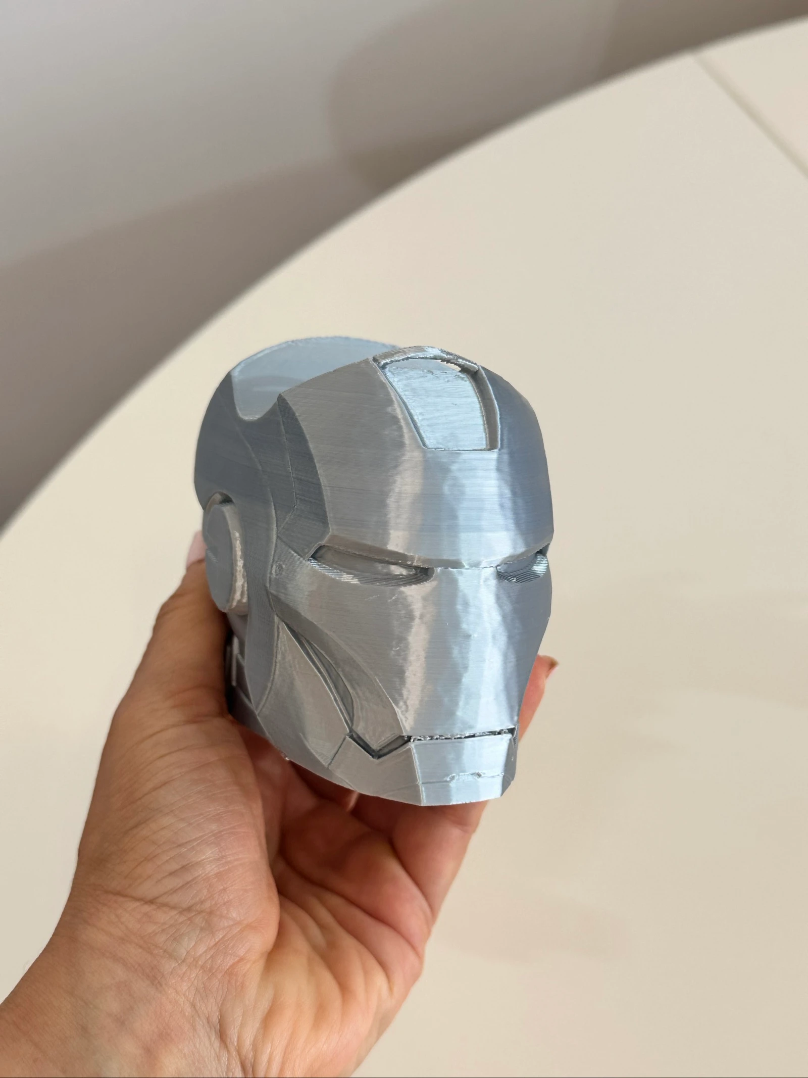 Organisator/stand voor controller – Zilveren Iron Man helm – photo 7